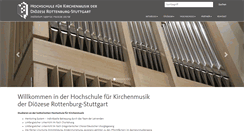 Desktop Screenshot of kirchenmusik-hochschule.org